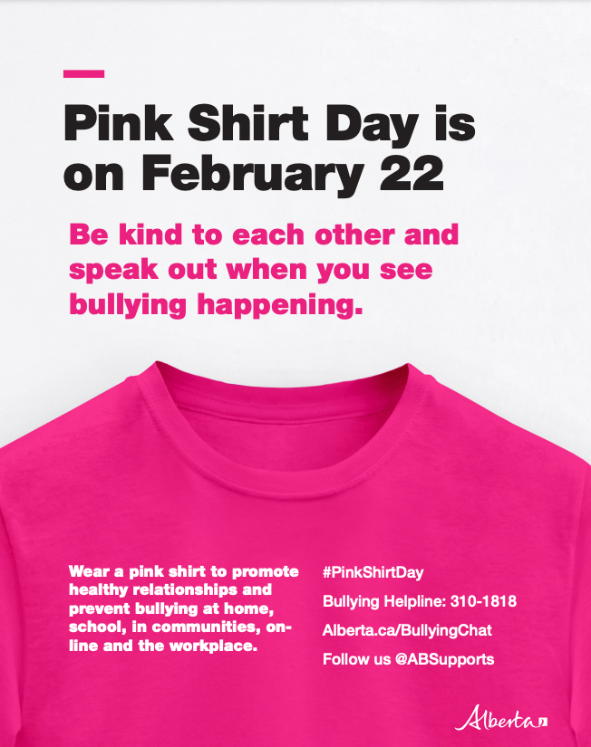 Pink Shirt Day – February 26th